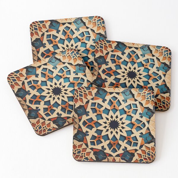 Item preview, Ancient Moroccan Pattern Digital Painting designed and sold by CodeAndColors.