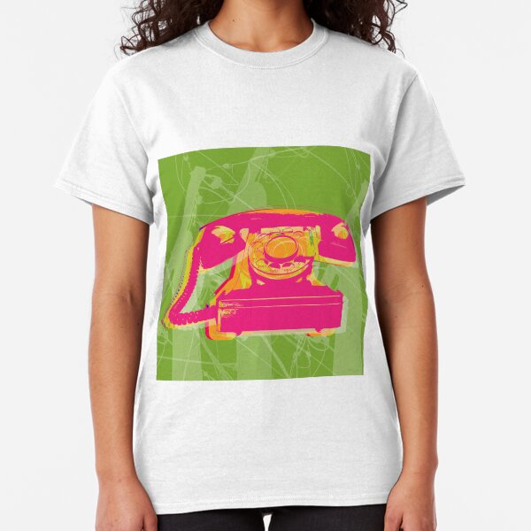Rotary phone Pop Art print. Classic T-Shirt
