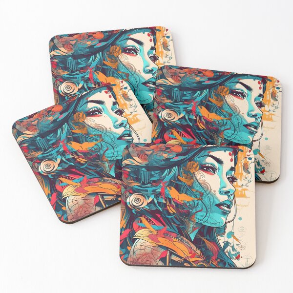 Item preview, Native american woman's portrait designed and sold by MidgardWonders.