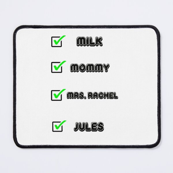 Item preview, Mrs. Rachel - milk,mommy,mrs Rachel,Jules checklist designed and sold by LucidTracings.