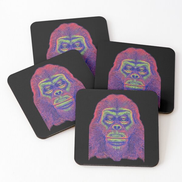 Item preview, Psychedelic Bigfoot Drawing | Trippy Sasquatch Art designed and sold by All Souls Dream.