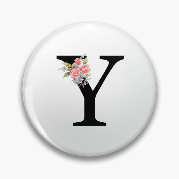 Item preview, Letter Y Botanical Monogram Y Floral Pink Rose Flowers Y Initial designed and sold by inspirationzgal.