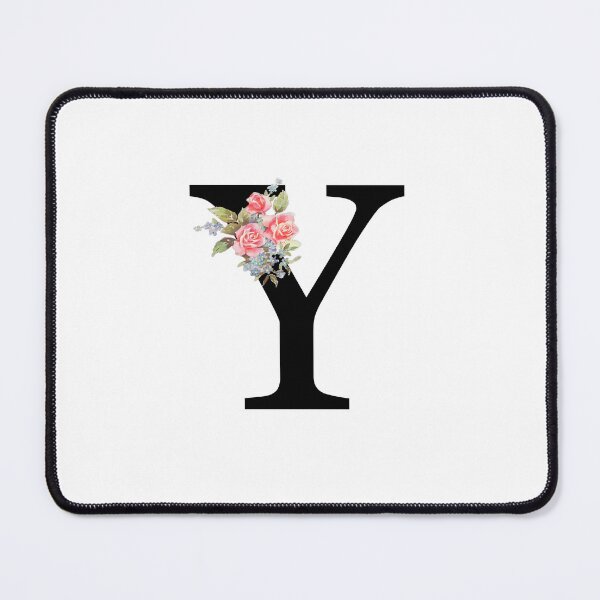 Item preview, Letter Y Botanical Monogram Y Floral Pink Rose Flowers Y Initial designed and sold by inspirationzgal.