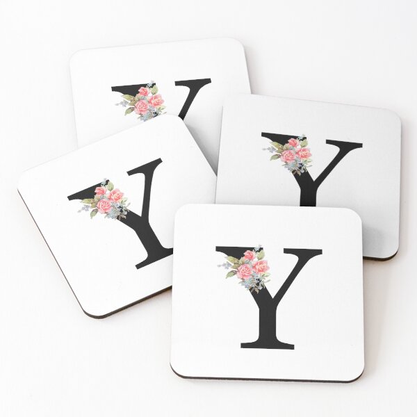 Item preview, Letter Y Botanical Monogram Y Floral Pink Rose Flowers Y Initial designed and sold by inspirationzgal.