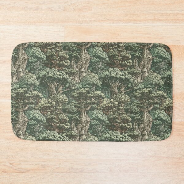 Item preview, Retro Hand Drawn Forest Seamless Pattern designed and sold by G2Creatives.