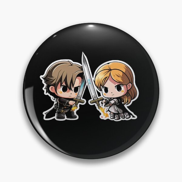 Item preview, Sis Vs Bro Cute Chibi Adventurers designed and sold by RoboRembrandt.