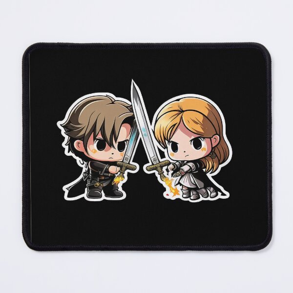 Item preview, Sis Vs Bro Cute Chibi Adventurers designed and sold by RoboRembrandt.