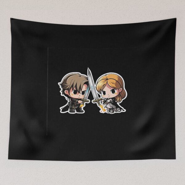 Item preview, Sis Vs Bro Cute Chibi Adventurers designed and sold by RoboRembrandt.