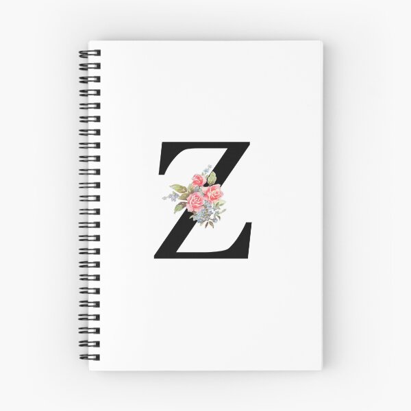 Item preview, Letter Z Botanical Monogram Z Floral Pink Rose Flowers Z Initial designed and sold by inspirationzgal.