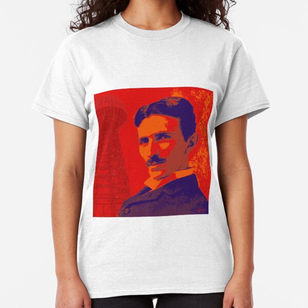 Nikola Tesla by popartworks Classic T-Shirt