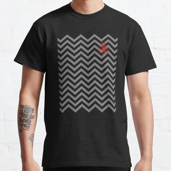 Twin Peaks Owl Pocket Logo Conception arrière et avant T-shirt classique