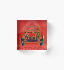 Custom pop art - Citroen 2CV Acrylic Block