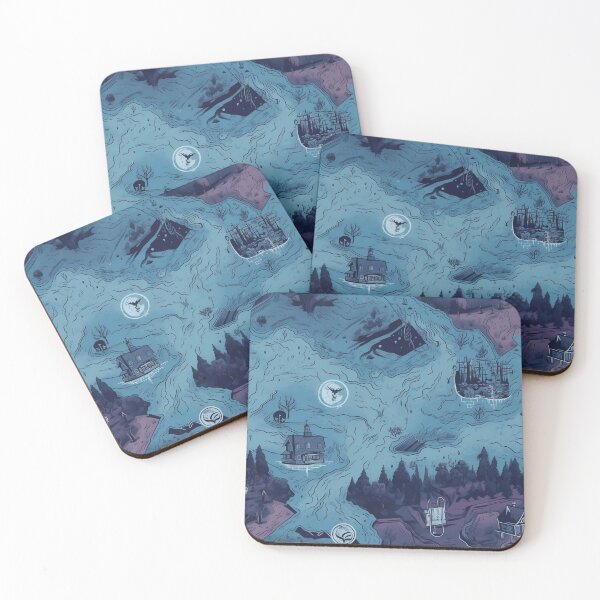 Item preview, Blue House in Woods designed and sold by QuakeSilver.