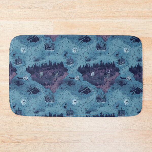 Item preview, Blue House in Woods designed and sold by QuakeSilver.