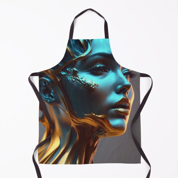 Aperçu de l'œuvre Open AI - la femme dorée créée et vendue par MrRobotAI.