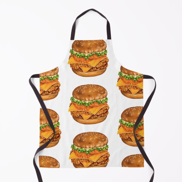 Item preview, Crispy Chicken Burger Art designed and sold by KatsCanvas.