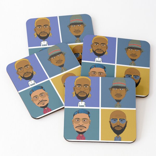 Item preview, Drawn portraits of 4 French rappers. designed and sold by Eric Sintès.