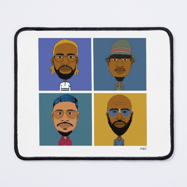 Item preview, Drawn portraits of 4 French rappers. designed and sold by Eric Sintès.