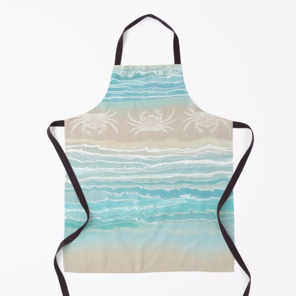 Item preview, Abstract Beach Design 292 crab Turquoise Sand designed and sold by artbylucie.