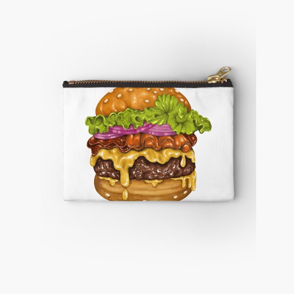 Item preview, Bacon Cheese Burger Art designed and sold by KatsCanvas.