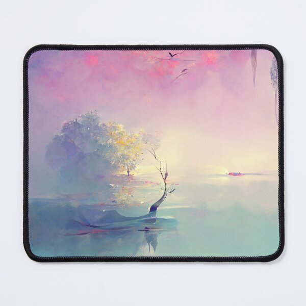 Artikelvorschau, Abstract Lakeside View 1, Entspannung und Ruhe entworfen und verkauft von WorryStnDesign.