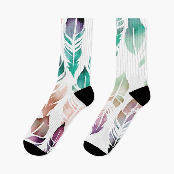 Item preview, A Delicate Watercolor Print of Feathers- Boho Chic Patterns designed and sold by GVRDesign.