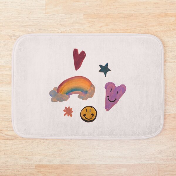 Aperçu de l'œuvre Watercolor Doodles (Heart, star, rainbow) créée et vendue par saritash.