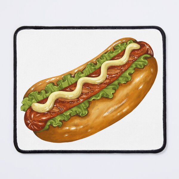 Item preview, Hot Dog Art designed and sold by KatsCanvas.