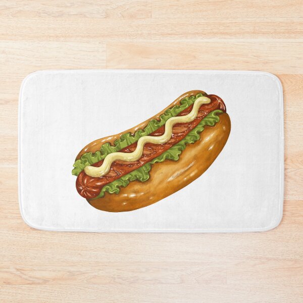 Item preview, Hot Dog Art designed and sold by KatsCanvas.