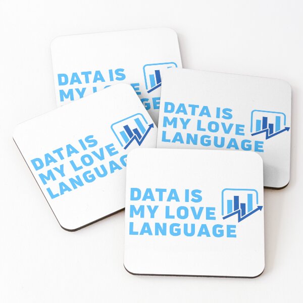 Item preview, Data is my love language blue designed and sold by Toad House Pixels.