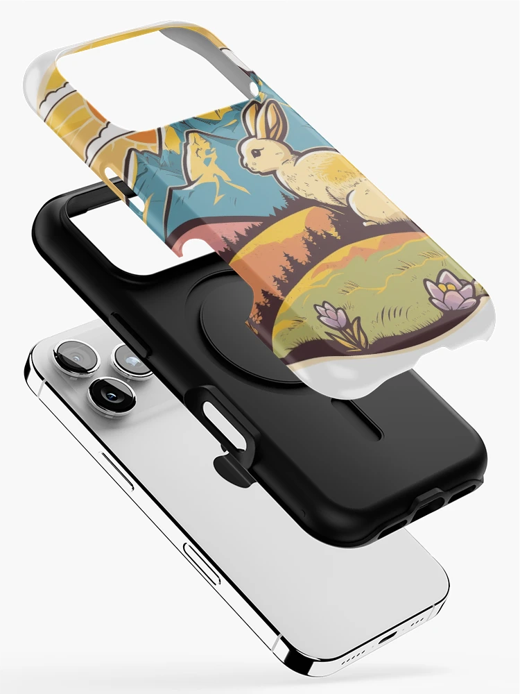 Thumbnail 2 of 4, iPhone Case, Realistic Rabbit Cartoon designed and sold by Fluff By Design.