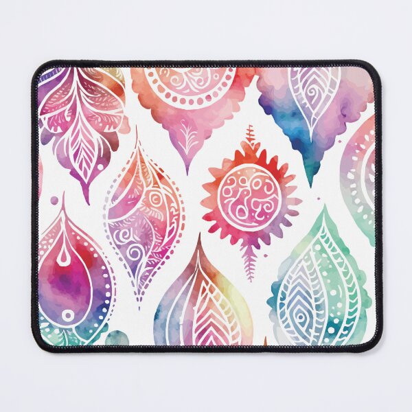 Item preview, A Bohemian Feather Pastel Watercolor Print - Boho Chic Patterns designed and sold by GVRDesign.