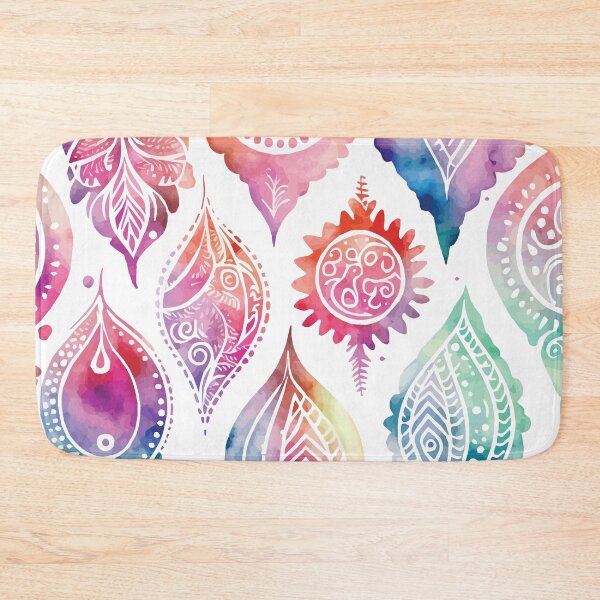 Item preview, A Bohemian Feather Pastel Watercolor Print - Boho Chic Patterns designed and sold by GVRDesign.