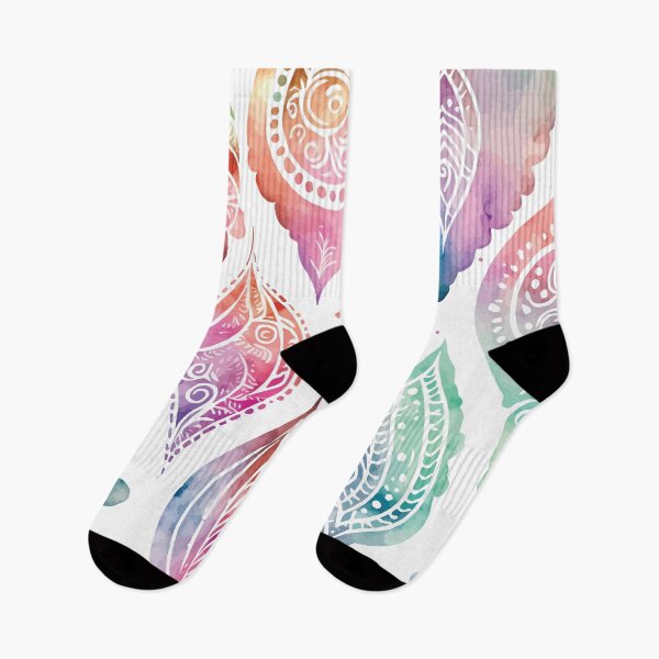 Item preview, A Bohemian Feather Pastel Watercolor Print - Boho Chic Patterns designed and sold by GVRDesign.
