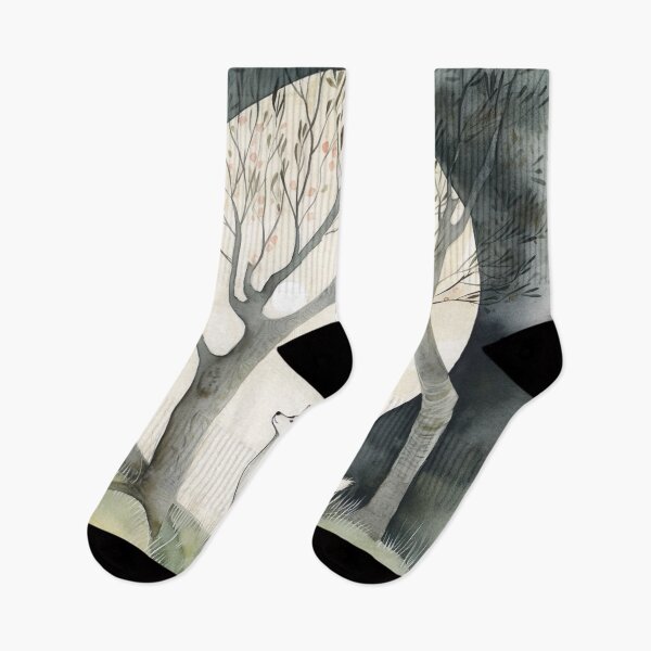 Item preview, White fox under the tree winter designed and sold by Matt's Artificial Nature.
