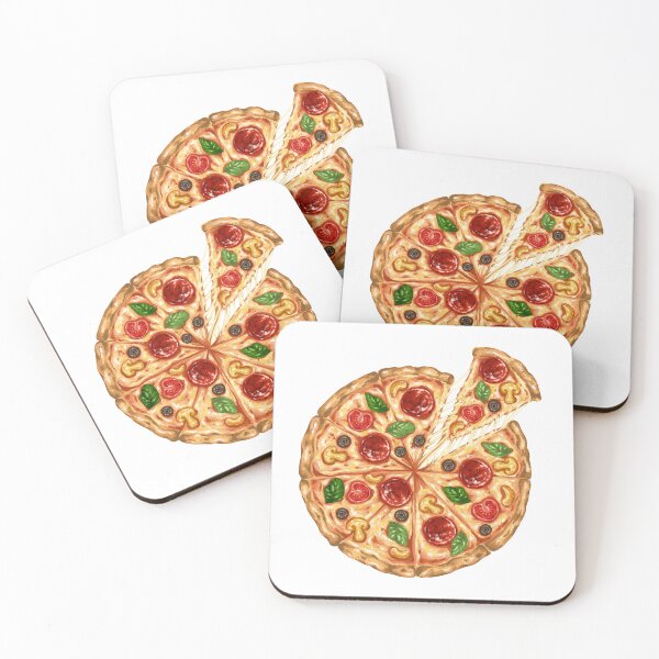 Item preview, Pepperoni Pizza Art designed and sold by KatsCanvas.