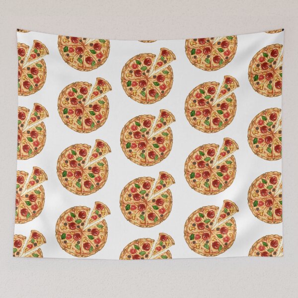 Item preview, Pepperoni Pizza Art designed and sold by KatsCanvas.