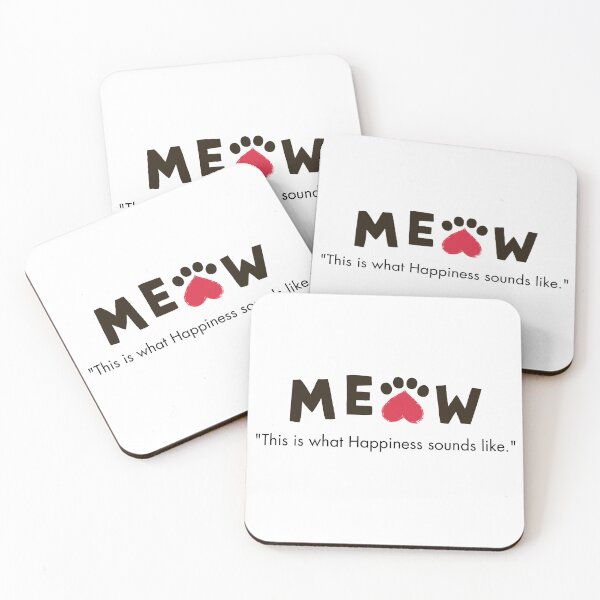 Item preview, Meow Cat Quote  - Happiness designed and sold by DesignsCreative.