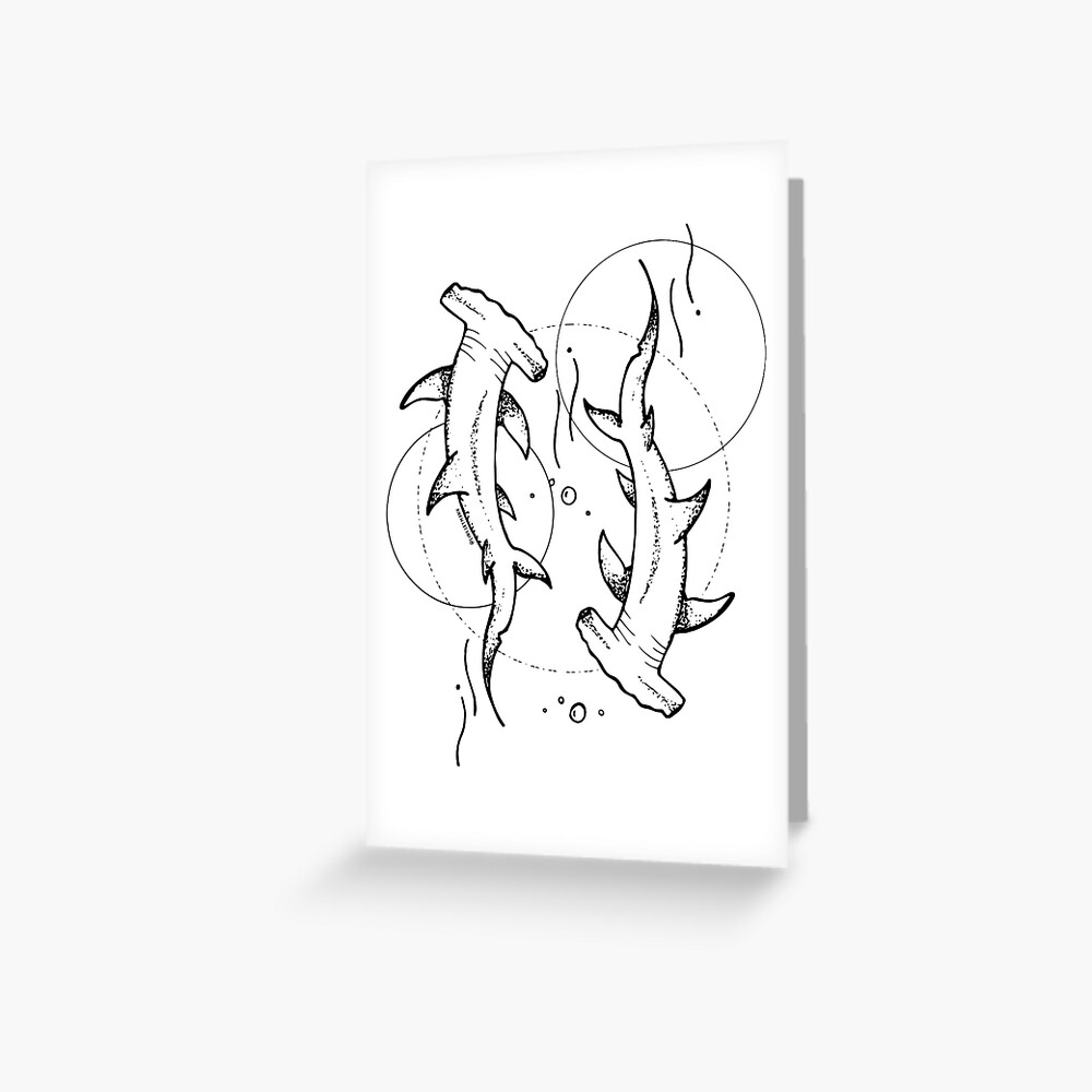 Hammerhead sharks Art Print