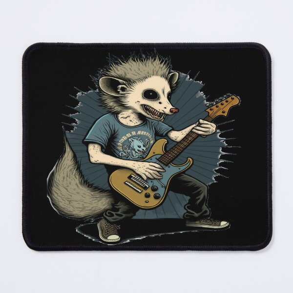 Item preview, Opossum Playing The Electric Guitar designed and sold by ArtisShops.