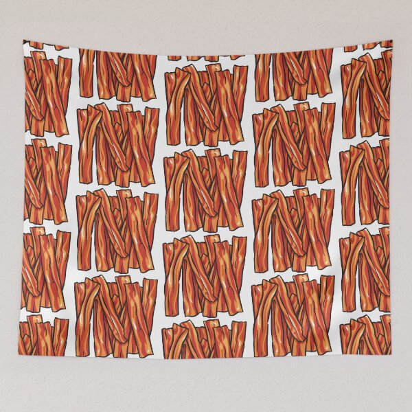 Item preview, Bacon Bacon Bacon Art designed and sold by KatsCanvas.