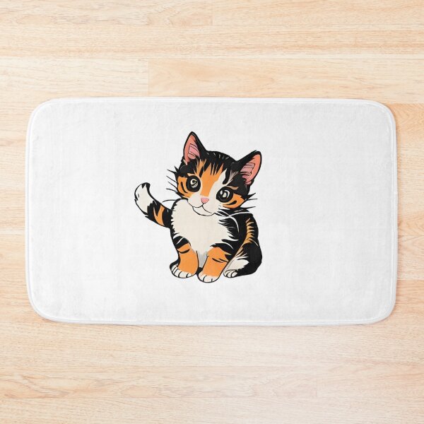 Item preview, cute tricolor cat, calico, tortoiseshell designed and sold by sebastienbaudry.