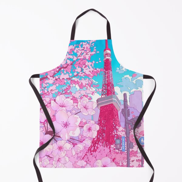 Item preview, Tokyo Tower & cherry blossom designed and sold by AnGoArt.