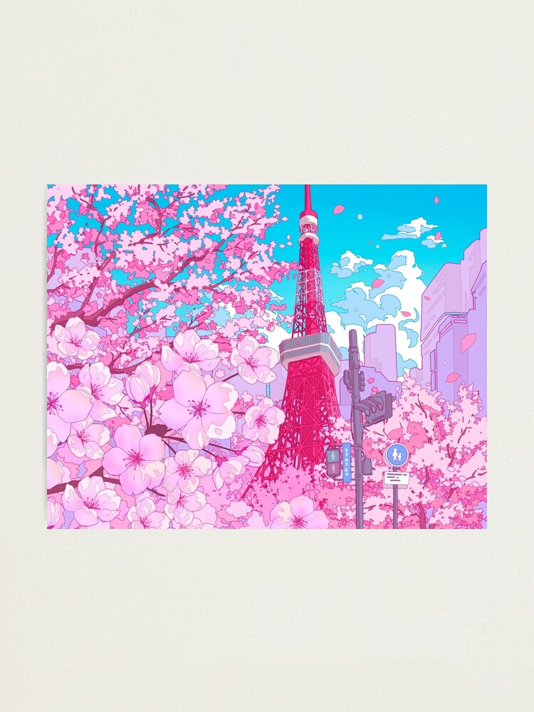 Tokyo Tower & cherry blossom 