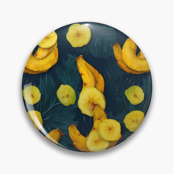 Item preview, SMASHED PLANTAINS OVER GREEN LEAFS AND A DARK BLUE BACKGROUND designed and sold by BoriGrafico.