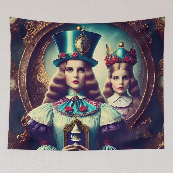 Item preview, Steampunk Alice designed and sold by @adorcharm Modern & Classic AI Art.
