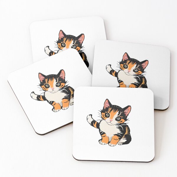 Item preview, cute tricolor cat, calico, tortoiseshell designed and sold by sebastienbaudry.