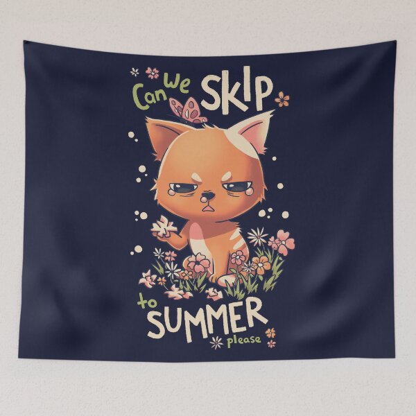 Item preview, Skip Spring Allergic Cat designed and sold by Geekydog.