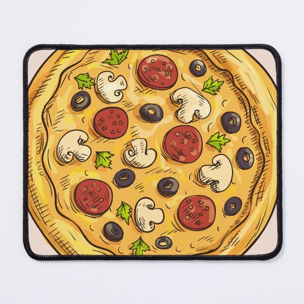 Item preview, Pepperoni Pizza on Pink designed and sold by KatsCanvas.