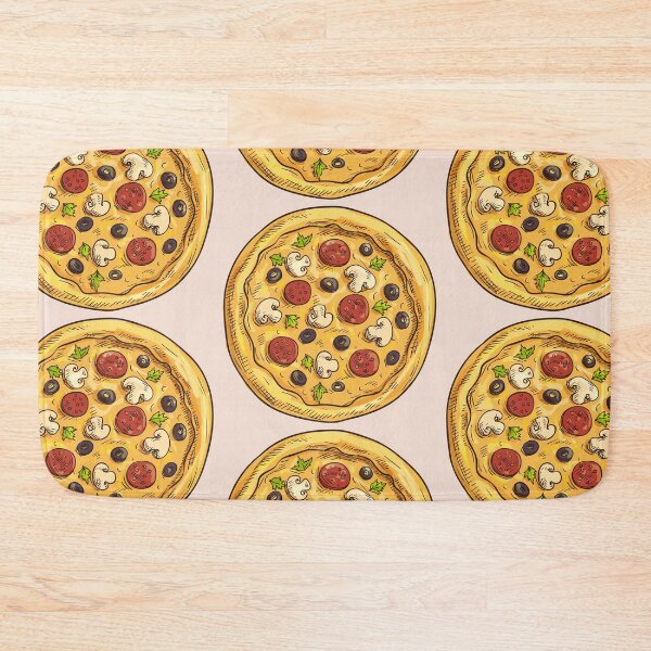 Item preview, Pepperoni Pizza on Pink designed and sold by KatsCanvas.